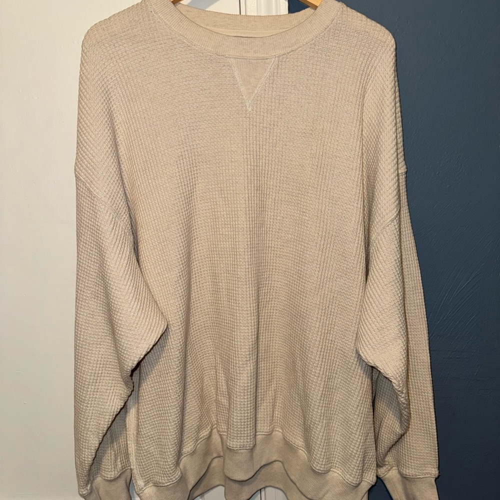 Aerie Waffle Knit Sweatshirt